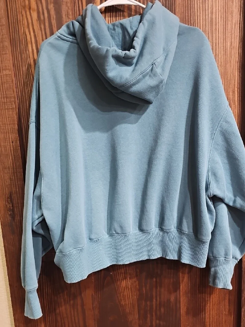 Nike Teal Blue Phoenix Fleece Pullover Hoodie with White Swoosh